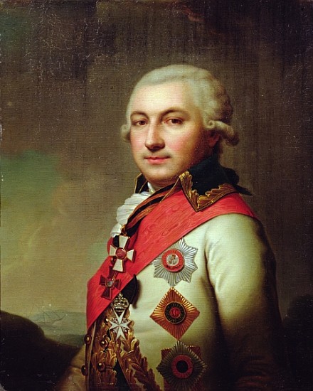 Portrait of Admiral Jose (Osip) de Ribas, after 1796 à École russe