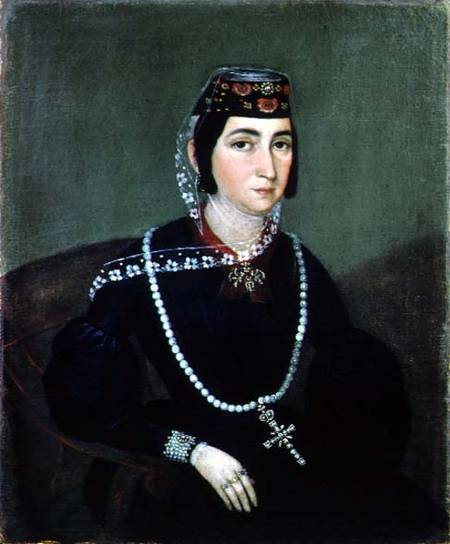 Portrait of Princess Salome Chavchavadze à École russe