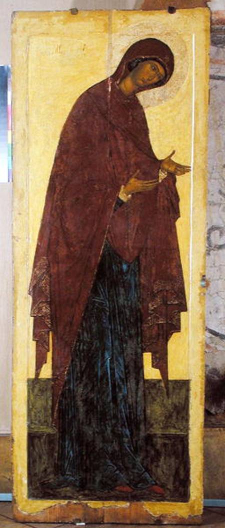 The Virgin (tempera & gold leaf on panel) à École russe