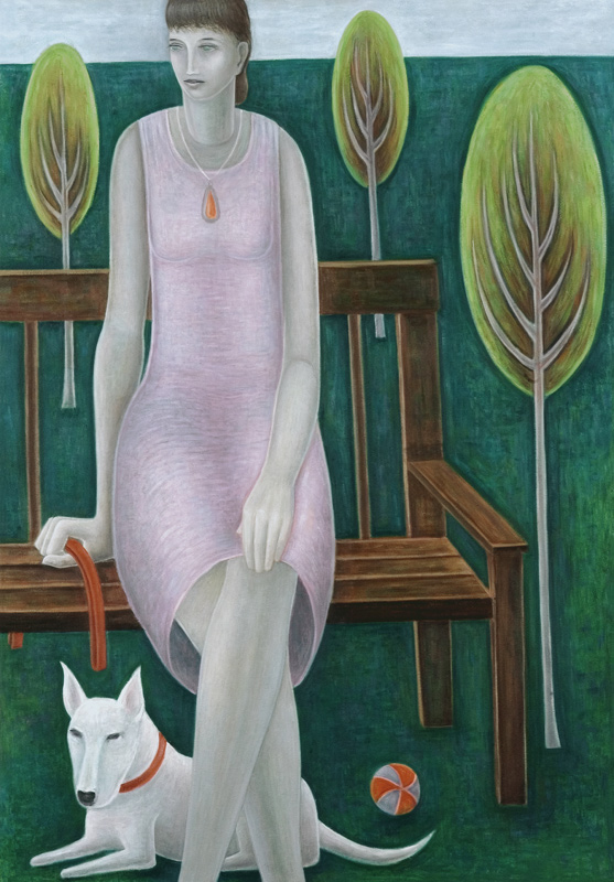 Woman in Park, 2006 (oil on canvas)  à Ruth  Addinall