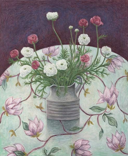 Flowers on Flowers, 2003 (oil on canvas)  à Ruth  Addinall
