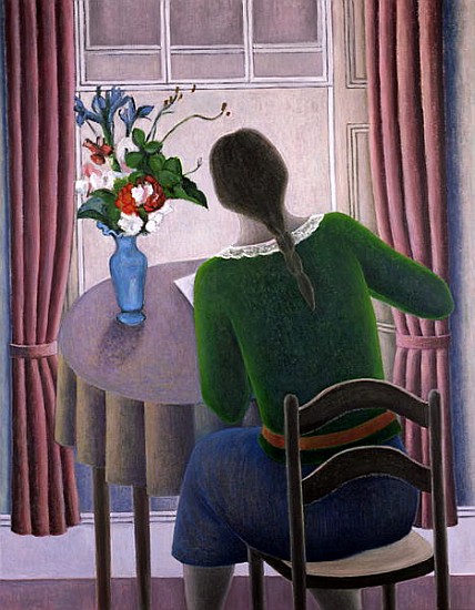 Woman at Window, 1998 (oil on canvas)  à Ruth  Addinall