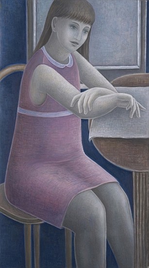Young Girl Reading, 2008 (oil on canvas)  à Ruth  Addinall