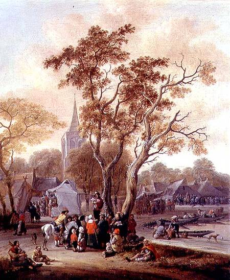 A Village Fair with a Mummer à Salomon Rombouts