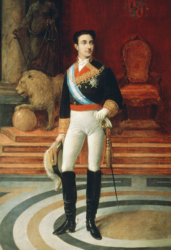 Portrait of Alfonso XII (1857-85) à Salvador Martinez Cubells