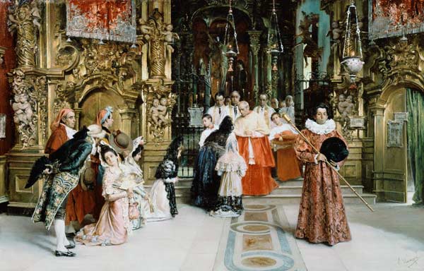 A Blessing from his Eminence à Salvador Viniegra y Lasso de la Vega