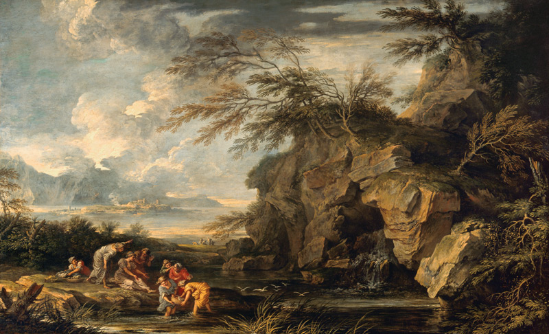 The Finding of Moses à Salvator Rosa