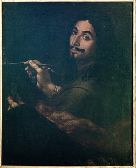 Self Portrait, c.1642 à Salvator Rosa