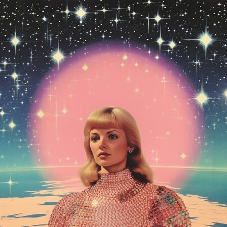 Babe in Space Collage Art