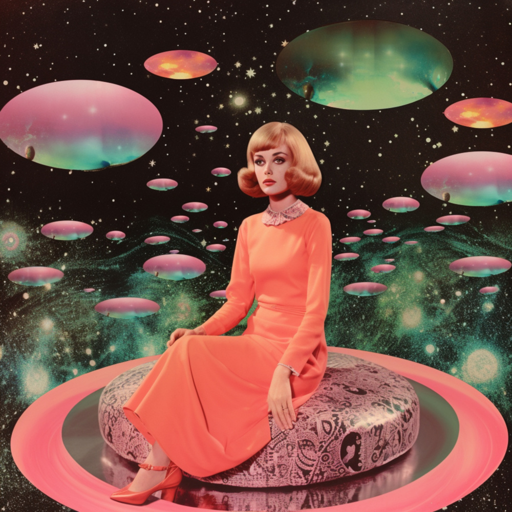 Space Host - Collage Art à Samantha Hearn