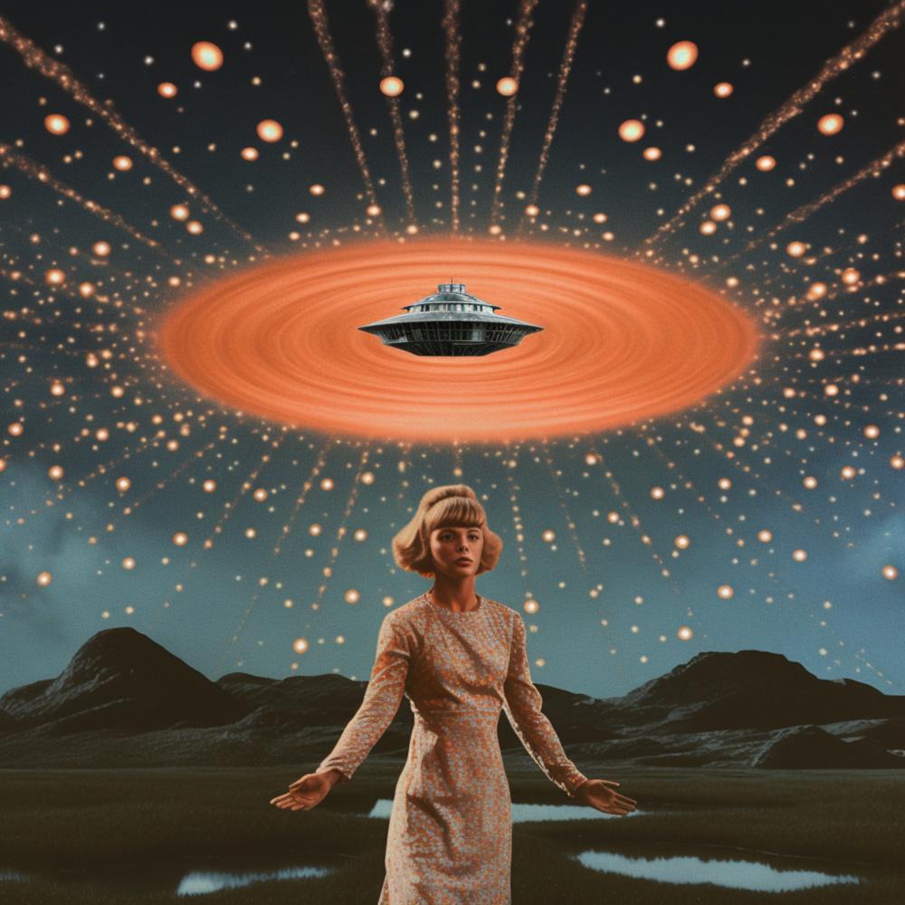 UFO Collage Art à Samantha Hearn