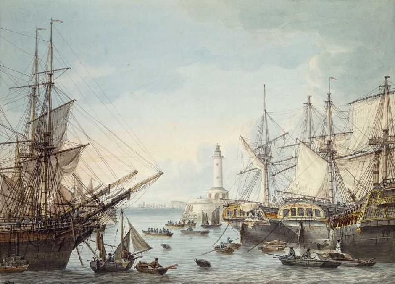 Die Hafeneinfahrt von Ramsgate à Samuel Atkins