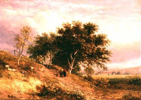 English Rural Landscape à Samuel David Colkett