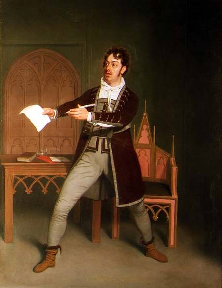 Charles Farley (1771-1859) as Francisco in 'A Tale of Mystery' by Thomas Holcroft, at the Covent Gar à Samuel de Wilde