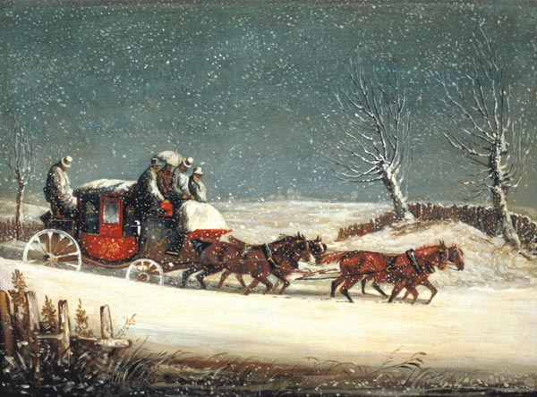 The Royal Mail in Deep Snow à Samuel Henry Gordon Alken
