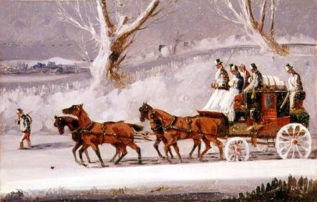 The Royal Mail in a Snow Storm à Samuel Henry Gordon Alken