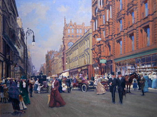 Buchanan Street in 1910 (oil on canvas) à Samuel Ireland