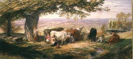 Milking in the Fields à Samuel Palmer