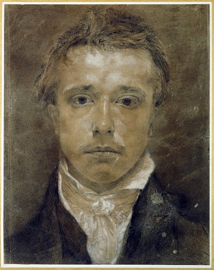 Self Portrait, c.1826 (black chalk heightened with white on paper) à Samuel Palmer