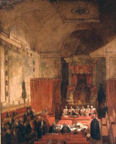 The Passing of the Reform Bill in 1832 à Samuel William I Reynolds