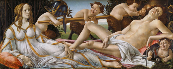 Vénus et Mars à Sandro Botticelli