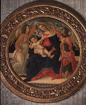 Madonna and Child with Angels and St. John à Sandro Botticelli