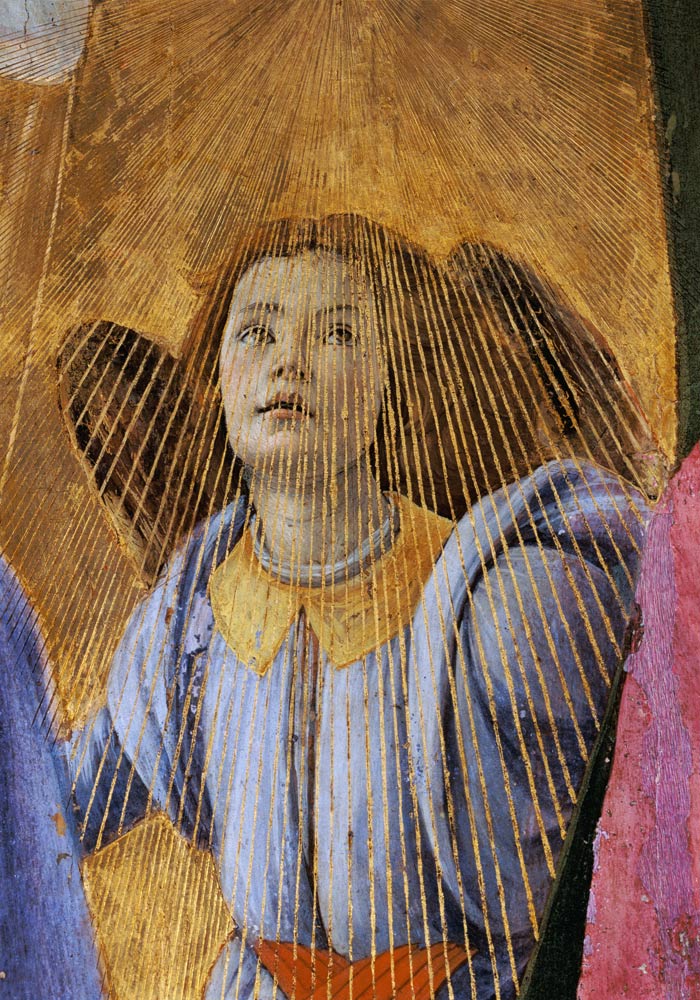 Angel, from the 'Coronation of the Virgin' à Sandro Botticelli