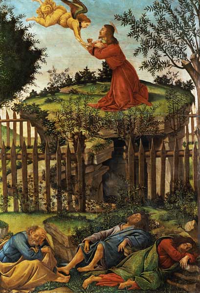 Christ at Mount o.Olives à Sandro Botticelli