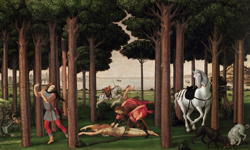 The Story of Nastagio degli Onesti (Second episode) à Sandro Botticelli