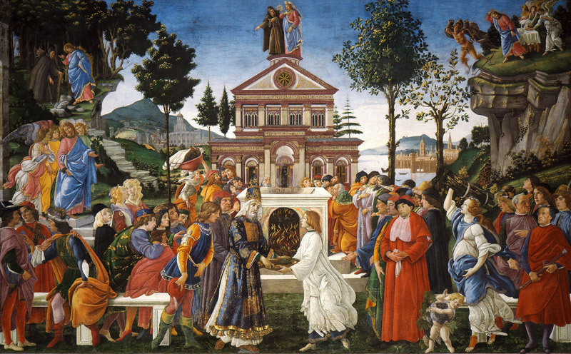 The Temptation of Christ à Sandro Botticelli
