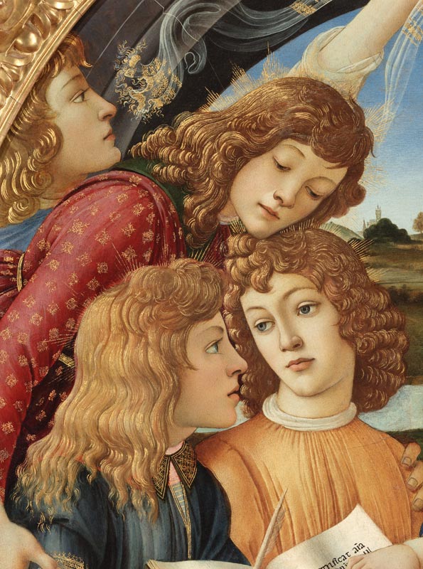 Botticelli, Madonna Magnificat, Angel à Sandro Botticelli