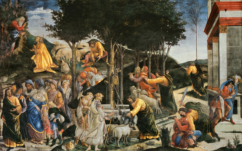 Examens de Moïse à Sandro Botticelli