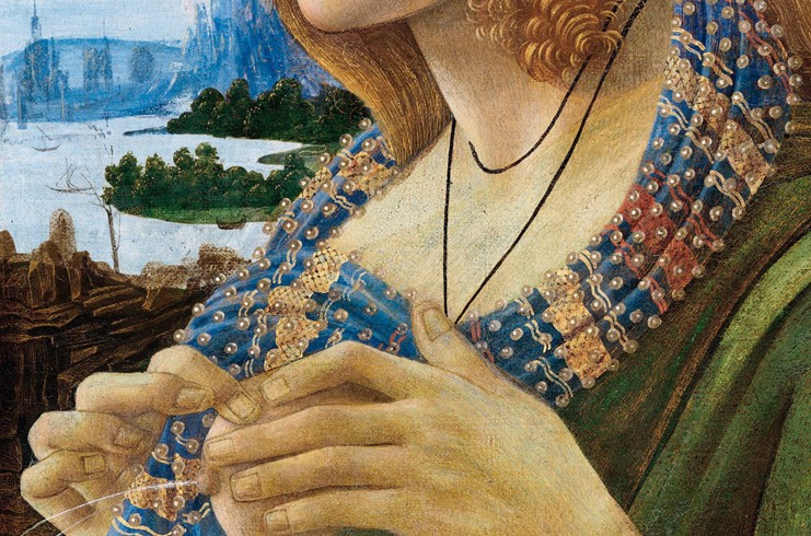 Allegorical Portrait of a Woman (Simonetta Vespucci). Detail à Sandro Botticelli