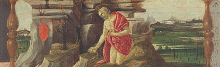 Altar von San Marco: der büssende Hl. Hieronymus. à Sandro Botticelli