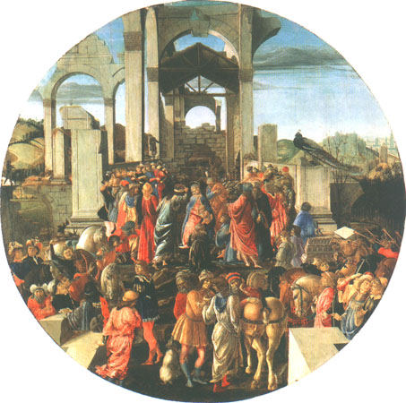 adoration des trois rois mages à Sandro Botticelli