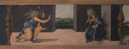 The Annunciation, predella panel from the Altarpiece of St Mark à Sandro Botticelli