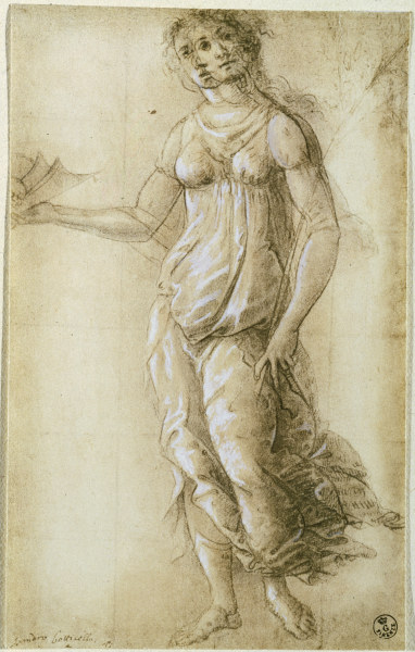 Botticelli / Female allegorical figure à Sandro Botticelli