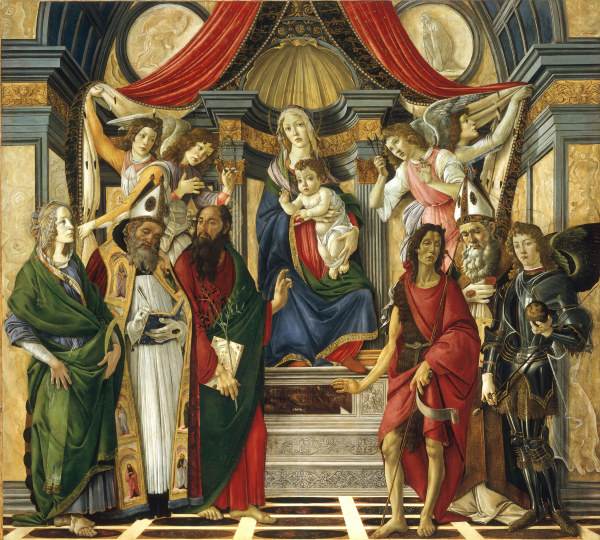 Botticelli, Enthroned Mary à Sandro Botticelli