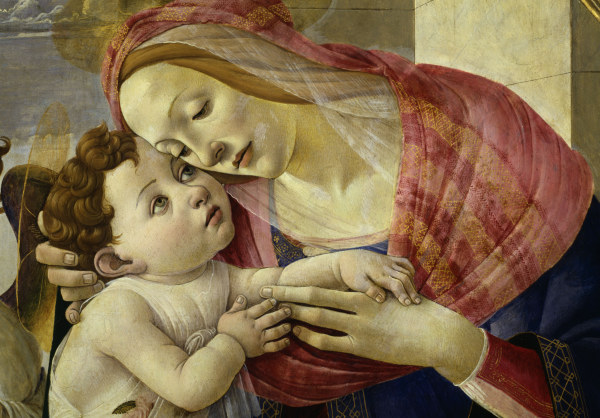 Botticelli Workshop / Madonna w.Angels à Sandro Botticelli