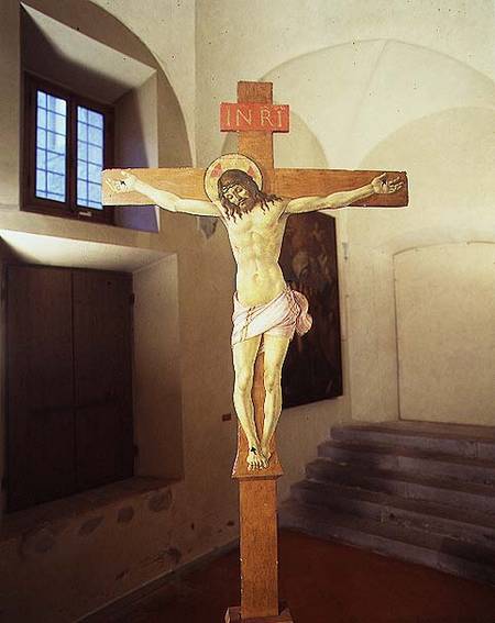 Crucifix (tempera on wood) à Sandro Botticelli