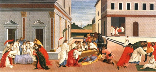 Trois miracles de Saint Zenobius à Sandro Botticelli