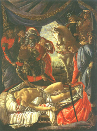 Découverte d'Holopherne mort à Sandro Botticelli