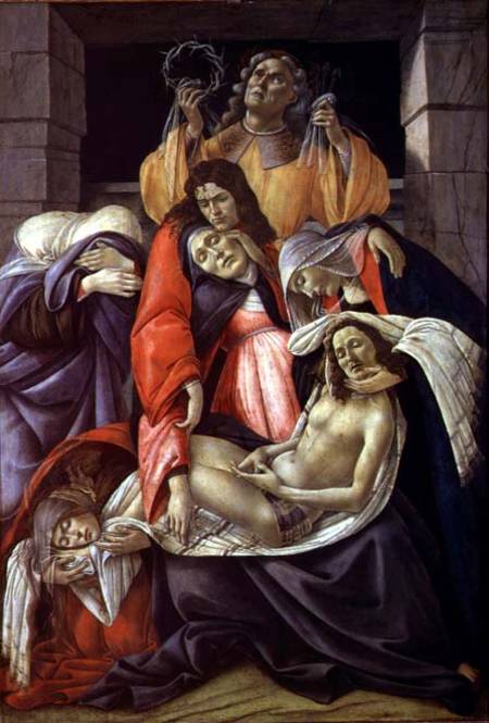 Lamentation over the Dead Christ à Sandro Botticelli