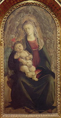 Madonna and Child in Glory (tempera on panel) (for detail see 107250) à Sandro Botticelli