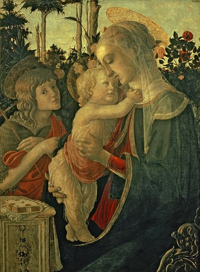 Madonna and Child with St. John the Baptist (for details see 93885, 93887) à Sandro Botticelli