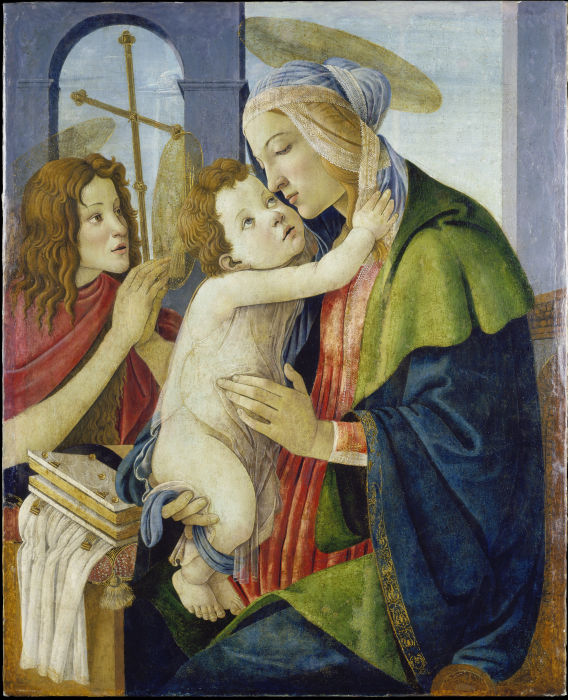 Madonna and Child with the Infant St. John à Sandro Botticelli