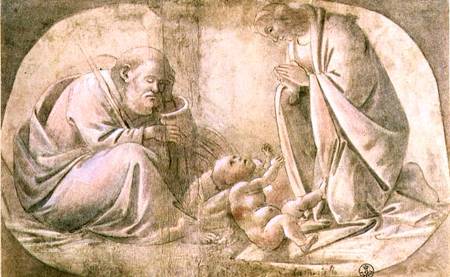 Nativity (pen & ink with gouache) à Sandro Botticelli