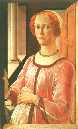 Portrait d'une dame à Sandro Botticelli