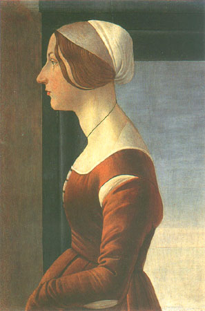 Portrait d'une femme à Sandro Botticelli