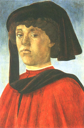 Portrait d'un jeune homme à Sandro Botticelli